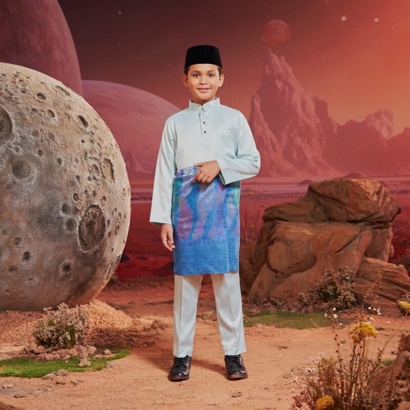 Baju Melayu Kids - Light Blue