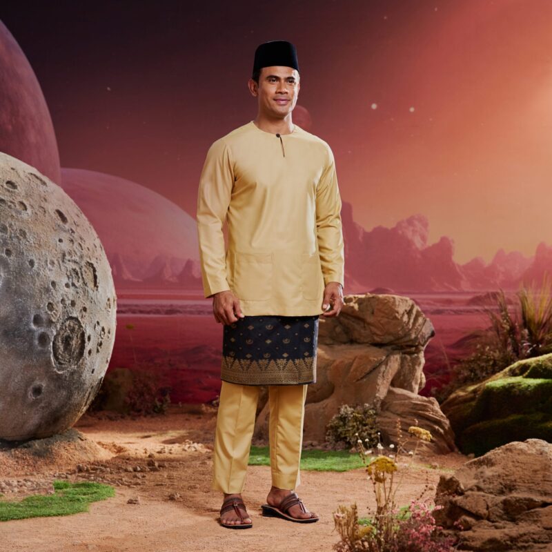 Baju Melayu Teluk Belanga - Corn Yellow