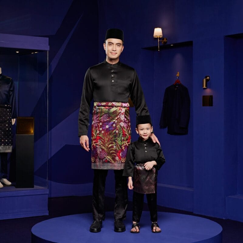 Baju Melayu Slim Fit - Raven Black