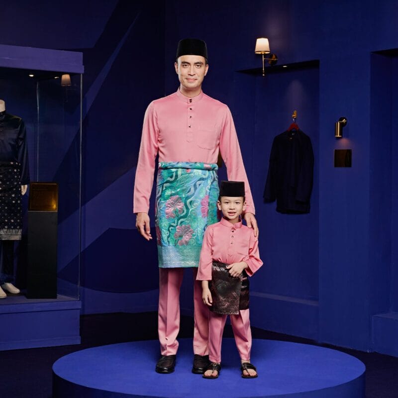 Baju Melayu Slim Fit - Rose Pink