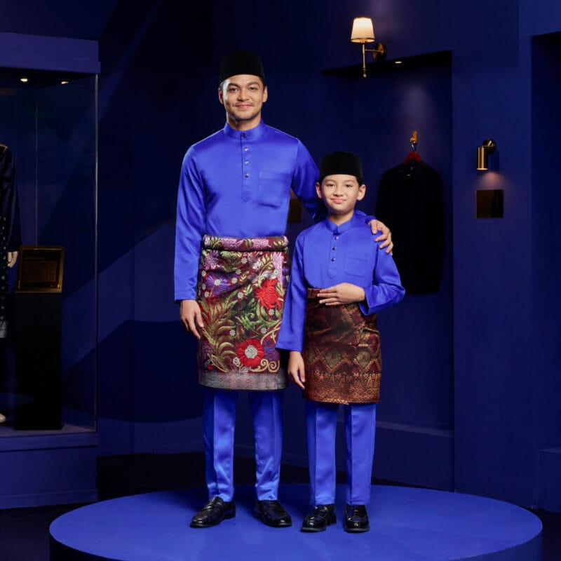 Baju Melayu Slim Fit - Royal Blue