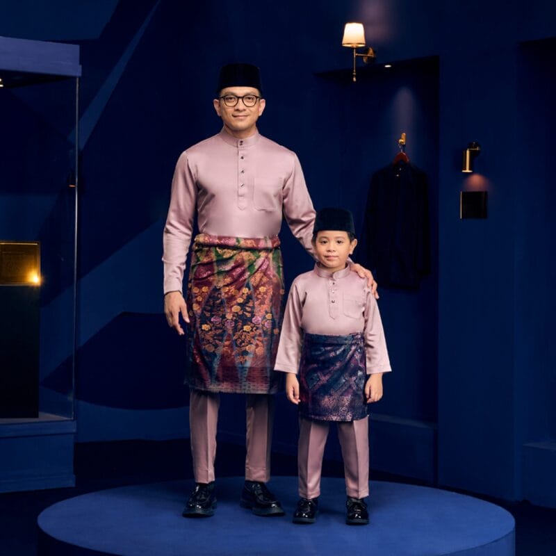 Baju Melayu Slim Fit - Thistle Purple