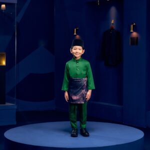 Baju Melayu Kids - Forest Green