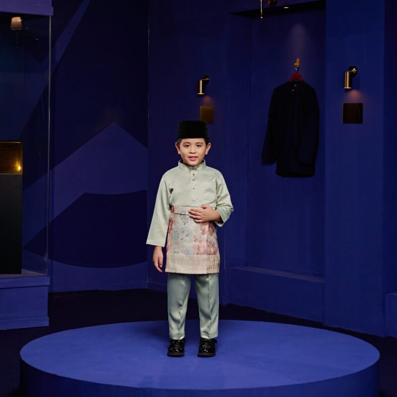 Baju Melayu Kids - Laurel Green