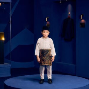 Baju Melayu Kids - Light Grey