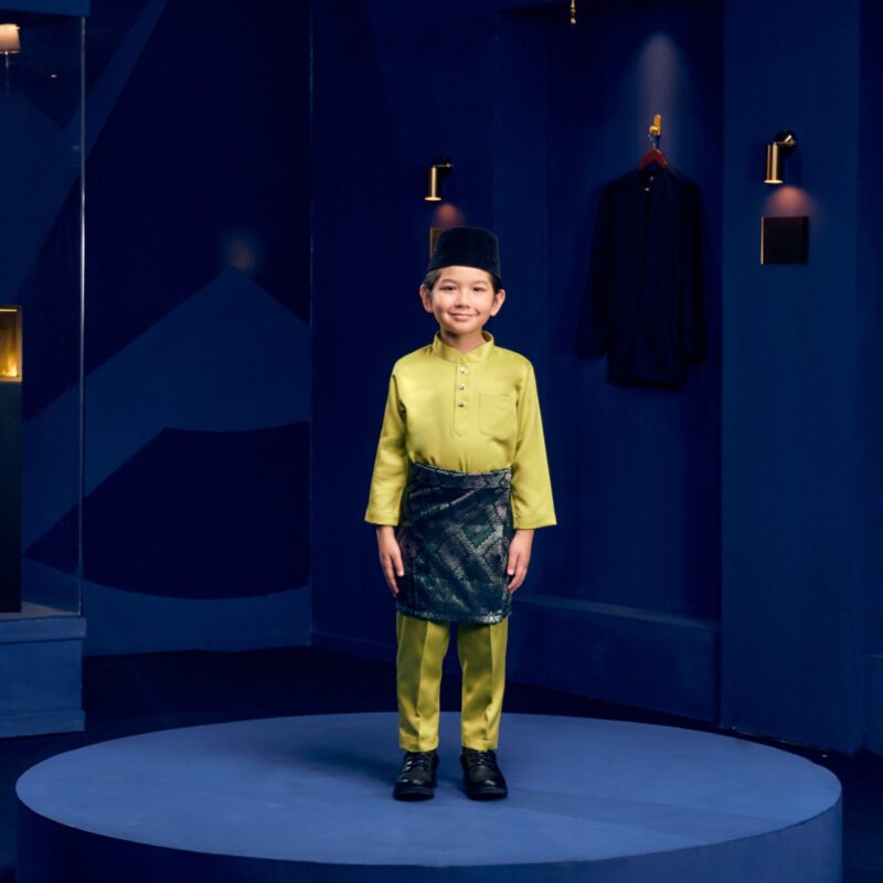Baju Melayu Kids - Lime Green