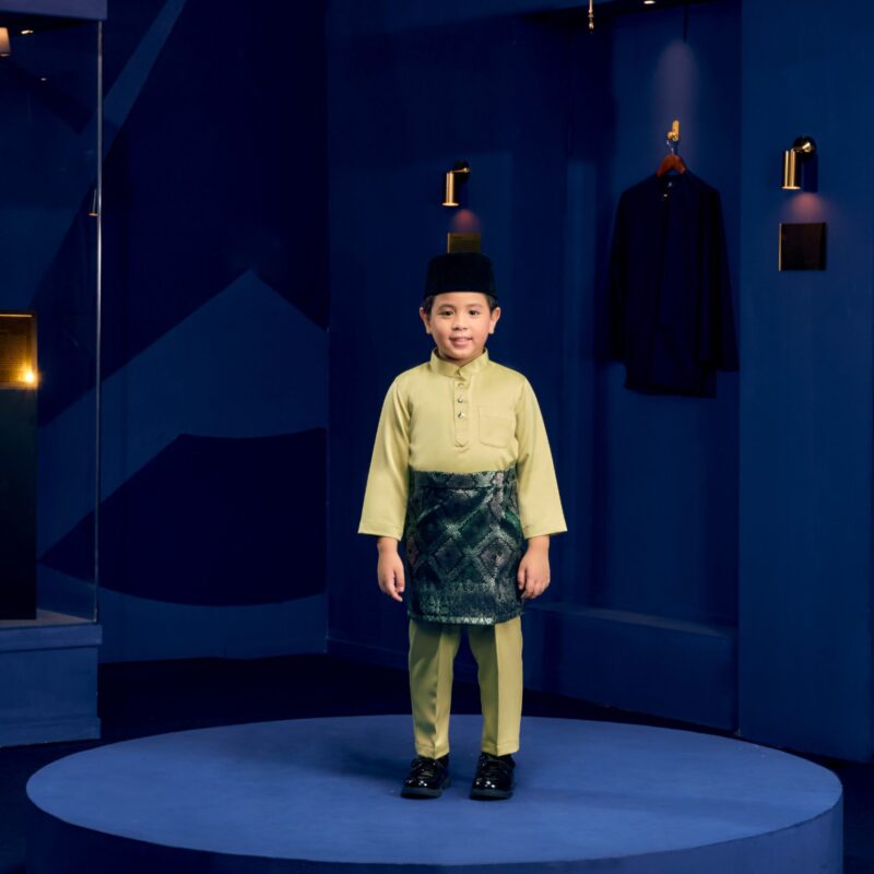 Baju Melayu Kids - Matcha Green