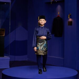 Baju Melayu Kids - Navy Blue