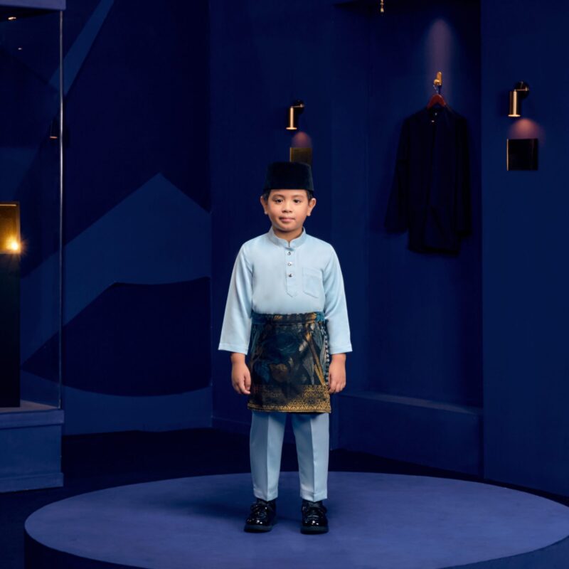 Baju Melayu Kids - Pastel Blue