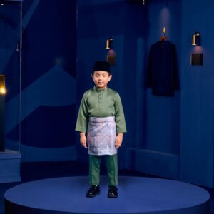 Baju Melayu Kids - Sage Green