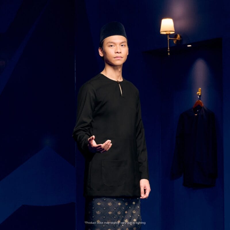 Baju Melayu Teluk Belanga - Raven Black
