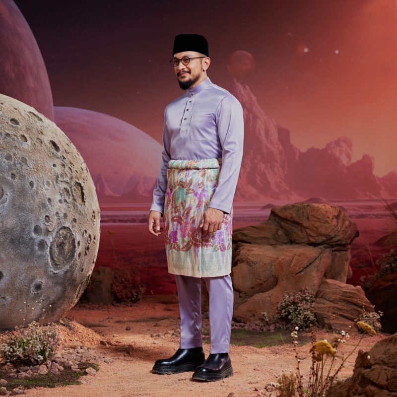 Baju Melayu Dewasa Plus Size - Lilac