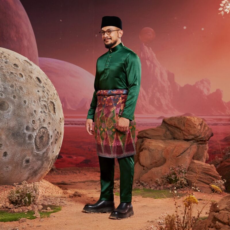 Baju Melayu Dewasa Plus Size - Emerald Green