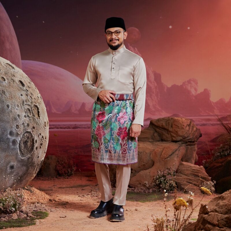 Baju Melayu Dewasa Plus Size - Ash Brown