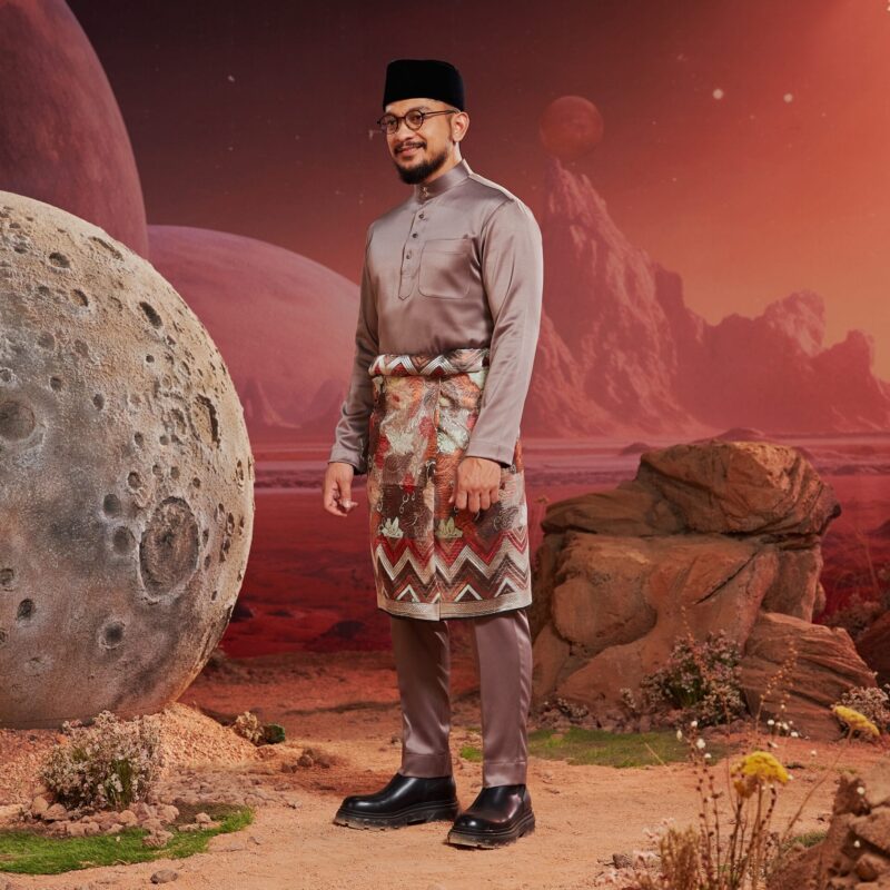 Baju Melayu Dewasa Plus Size - Walnut