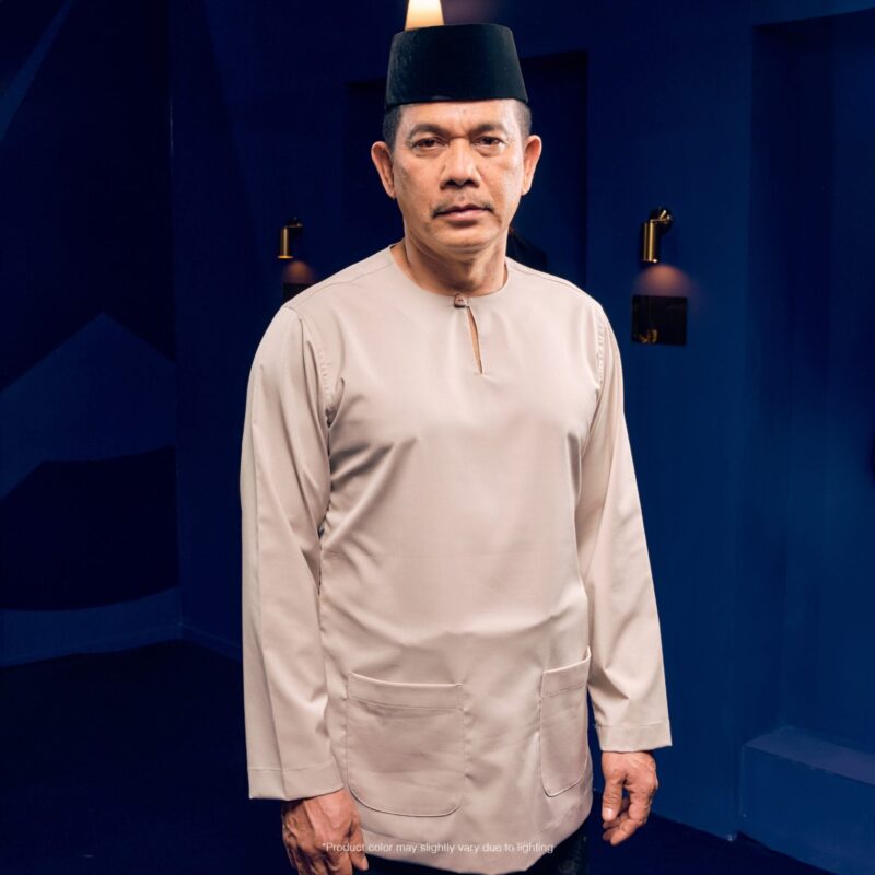 Baju Melayu Teluk Belanga Plus Size - Khaki