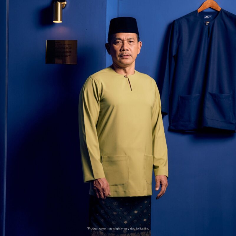 Baju Melayu Teluk Belanga Plus Size - Matcha Green