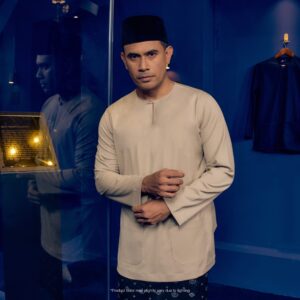 Baju Melayu Teluk Belanga Plus Size - Light Nude