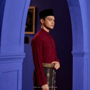 Baju Melayu Traditional Fit Plus Size - Burgundy