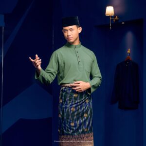 Baju Melayu Traditional Fit Plus Size - Sage Green
