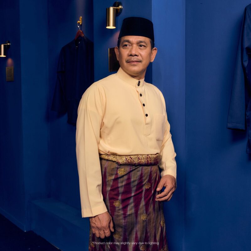 Baju Melayu Traditional Fit Plus Size - Butter Yellow