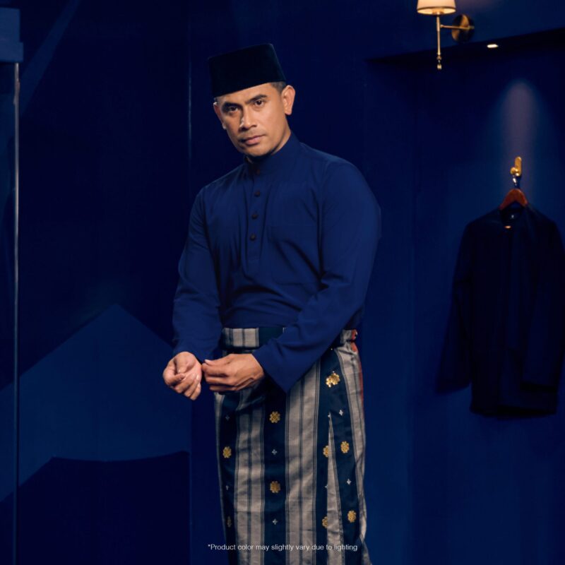 Baju Melayu Traditional Fit Plus Size - Navy