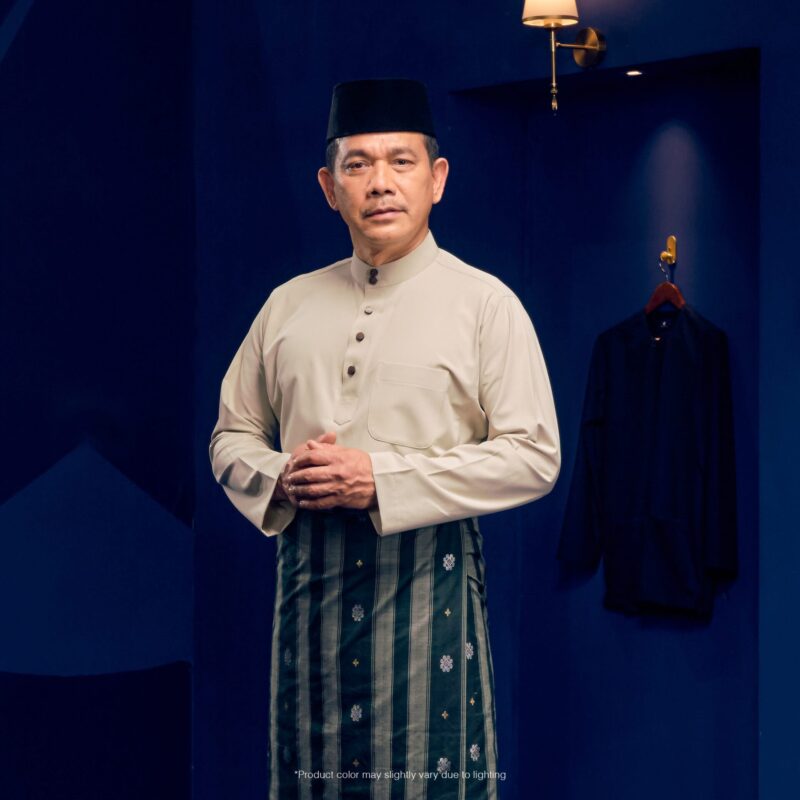 Baju Melayu Traditional Fit Plus Size - Champagne