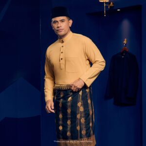 Baju Melayu Traditional Fit Plus Size - Corn Yellow