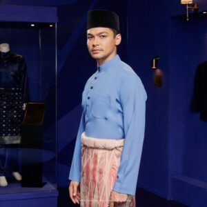 Baju Melayu Traditional Fit Plus Size - Moody Blue