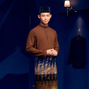 Baju Melayu Traditional Fit Plus Size - Chestnut