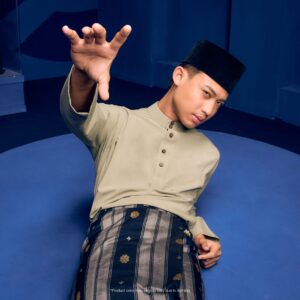 Baju Melayu Traditional Fit Plus Size - Smoke Green