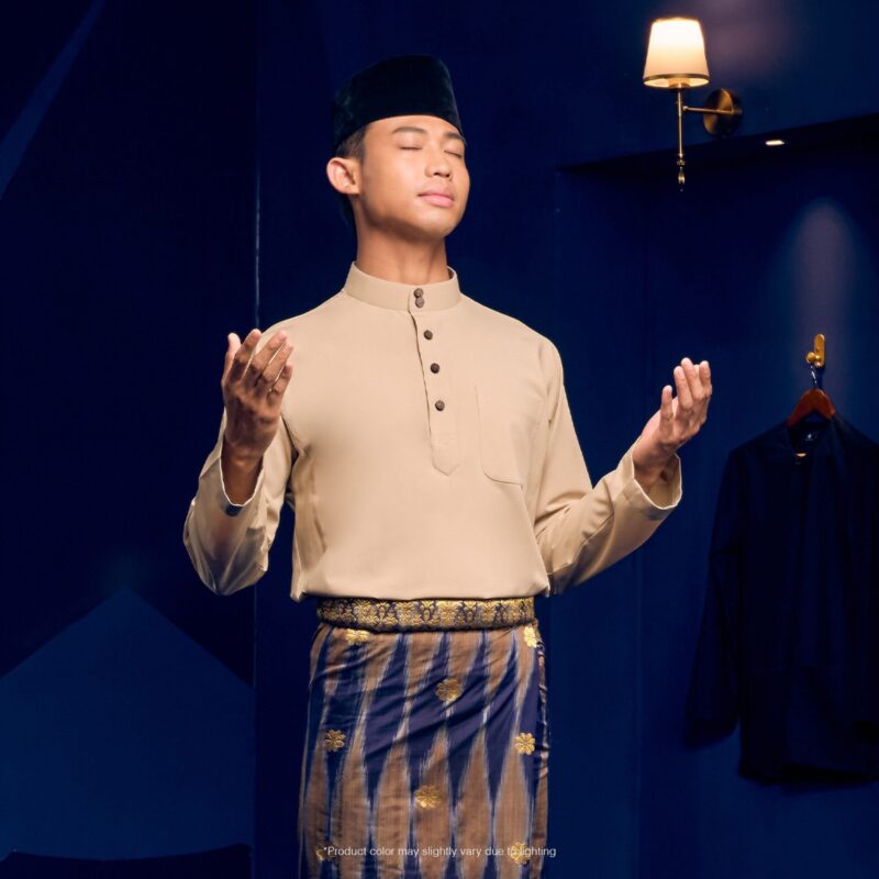 Baju Melayu Traditional Fit Plus Size - Light Nude