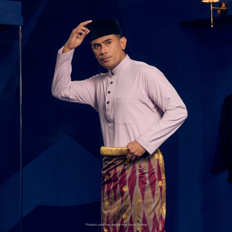 Baju Melayu Traditional Fit Plus Size - Light Purple